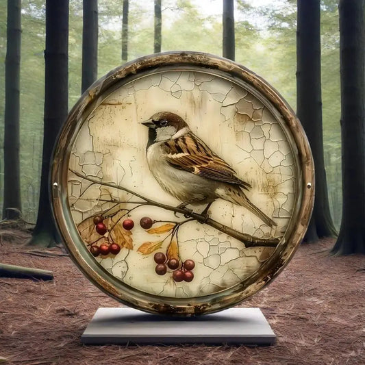 Vintage Bird & Cherry Wall Art