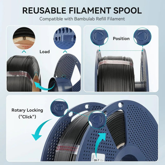 10 Rolls 3D Filament 1KG/roll 1.75mm For 3D Printing