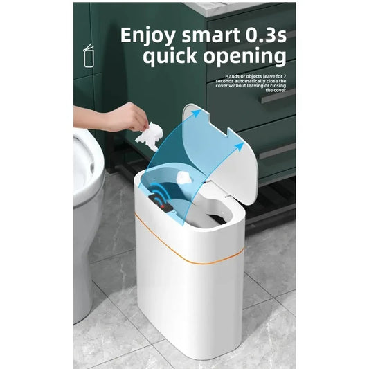 Smart sensor trash can