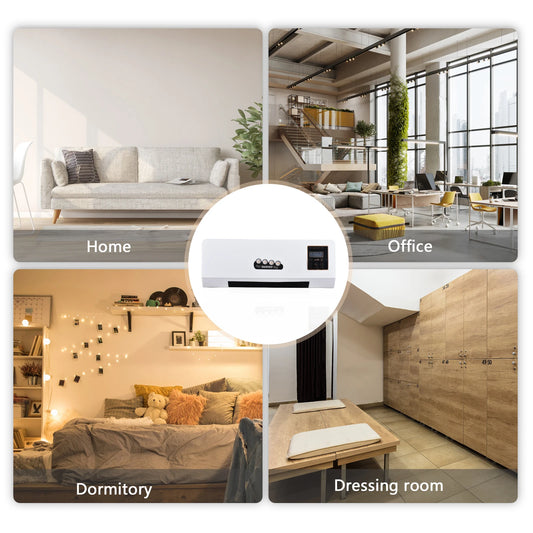 2-in-1 Heater and Fan Combo with Remote Control