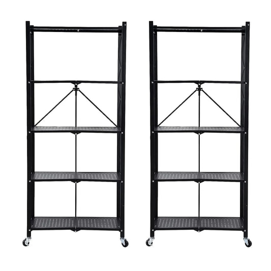 5-Tier Storage Shelving Unit with Wheels