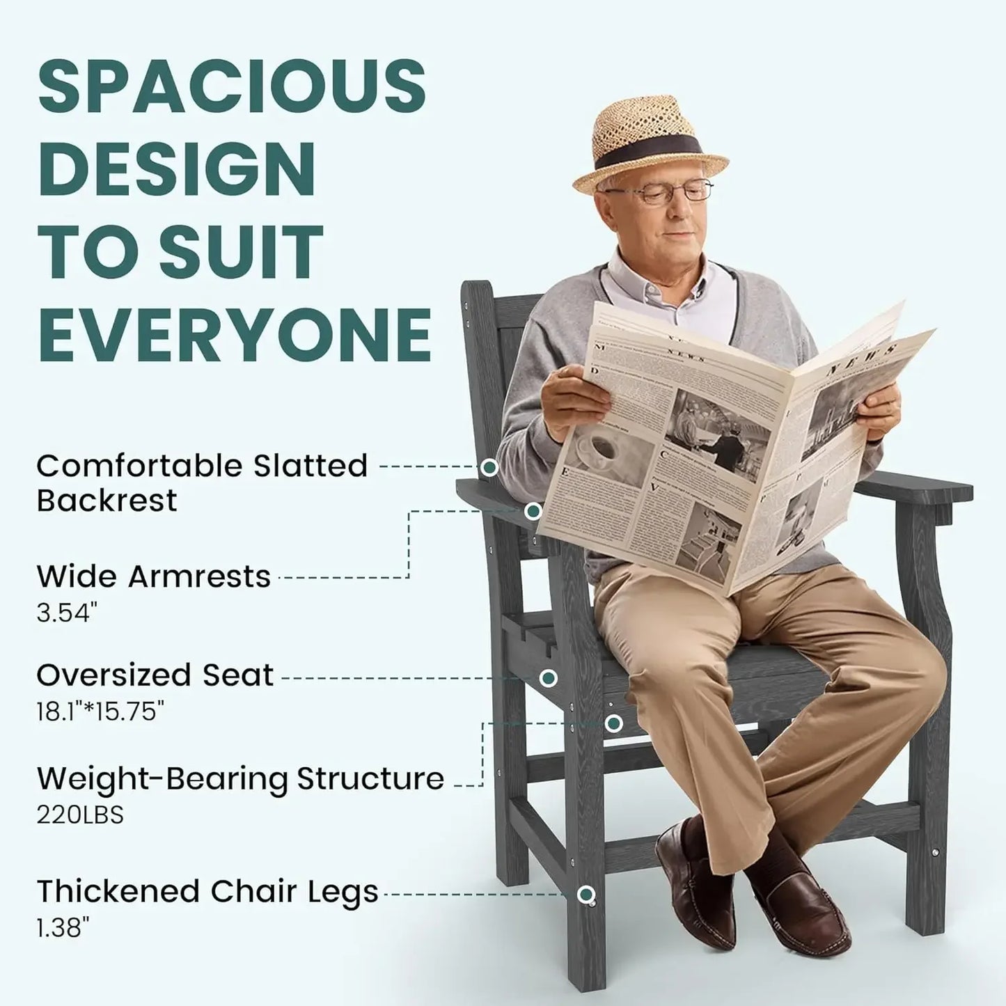 5 PCS Outdoor Dining Set