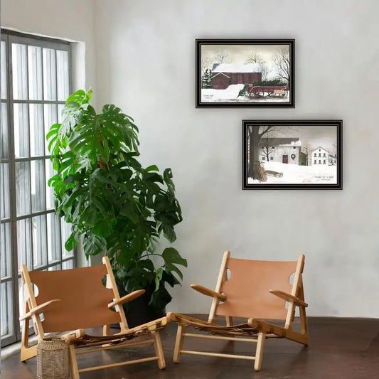 2-Piece Vignette Christmas Family Wall Art