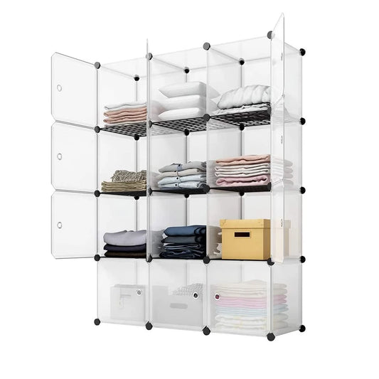 12-Cube Storage Shelf Cube Shelving Organizing Closet