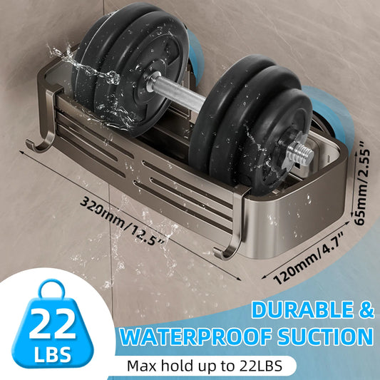 Gray Bathroom Shelf Organizer