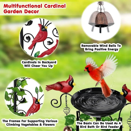 Bird Bath Garden Trellis