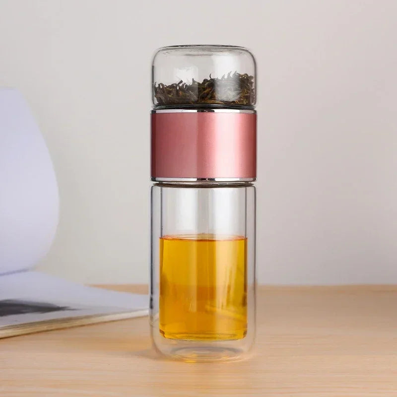 Tea Infuser Glass Cup