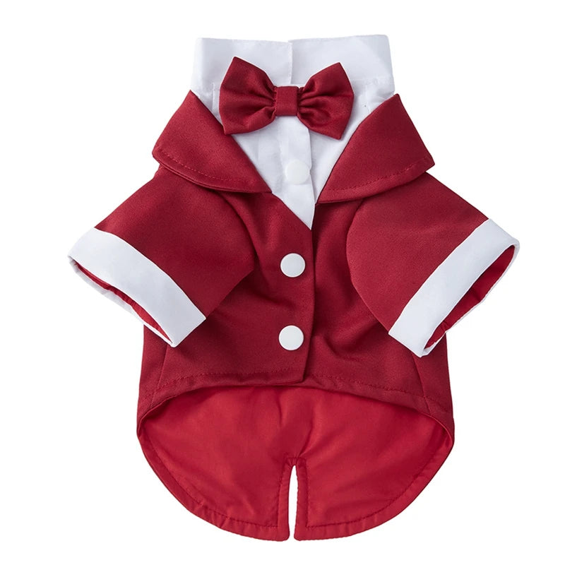 Pet Tuxedo Formal Suit for Small Medium Dogs