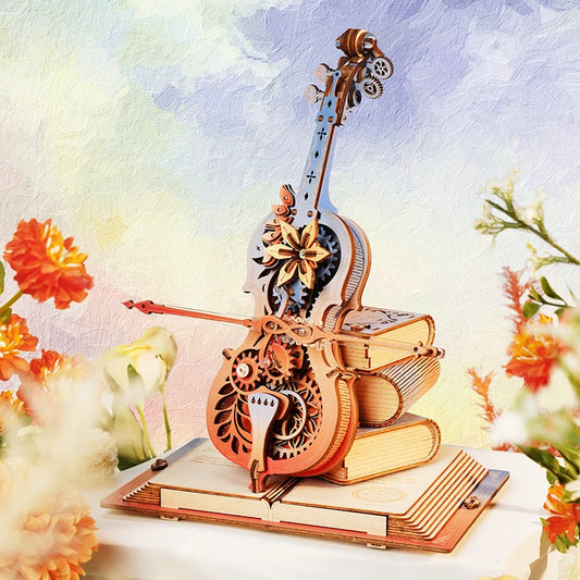Cello Wooden Music Box