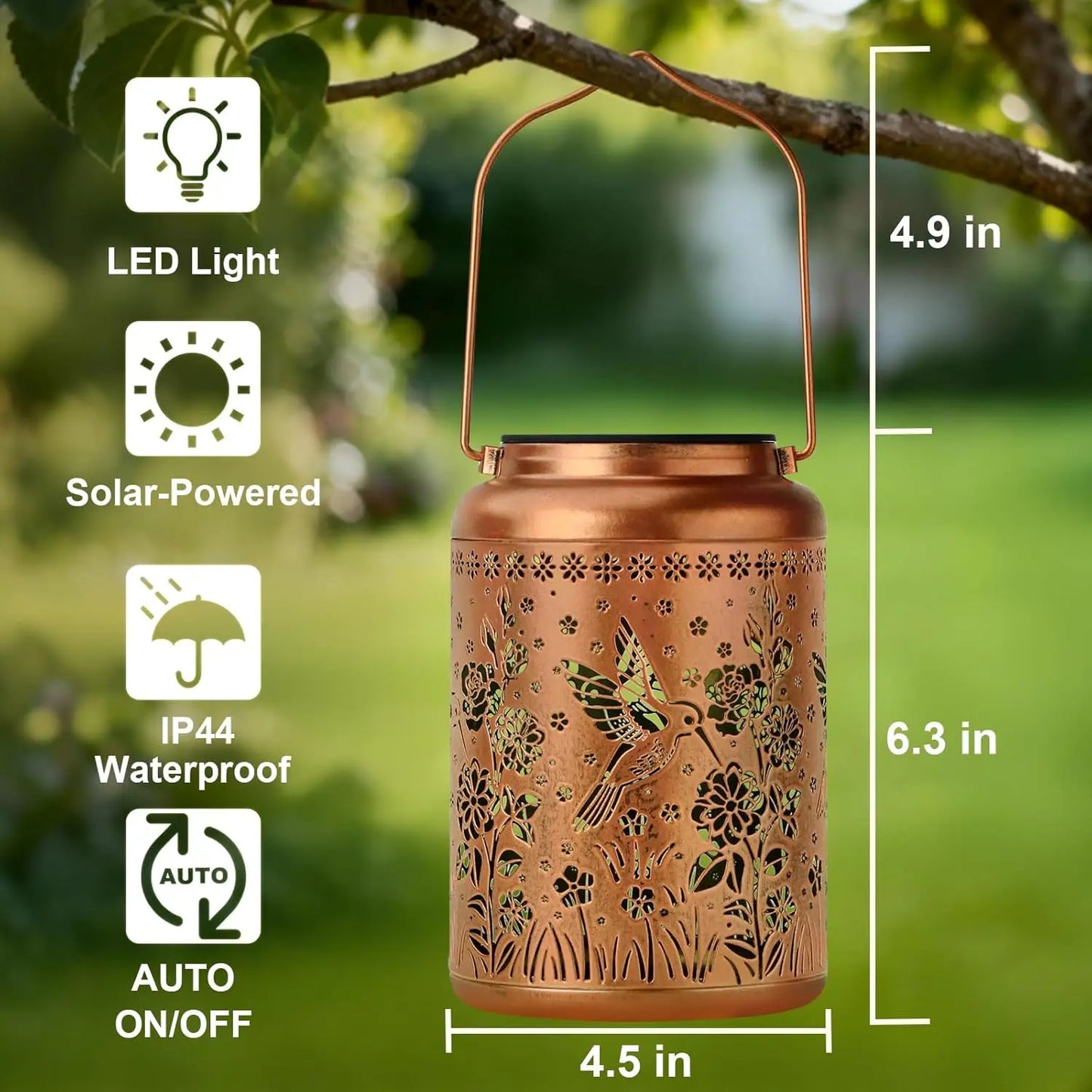 Hummingbird Rose Lantern