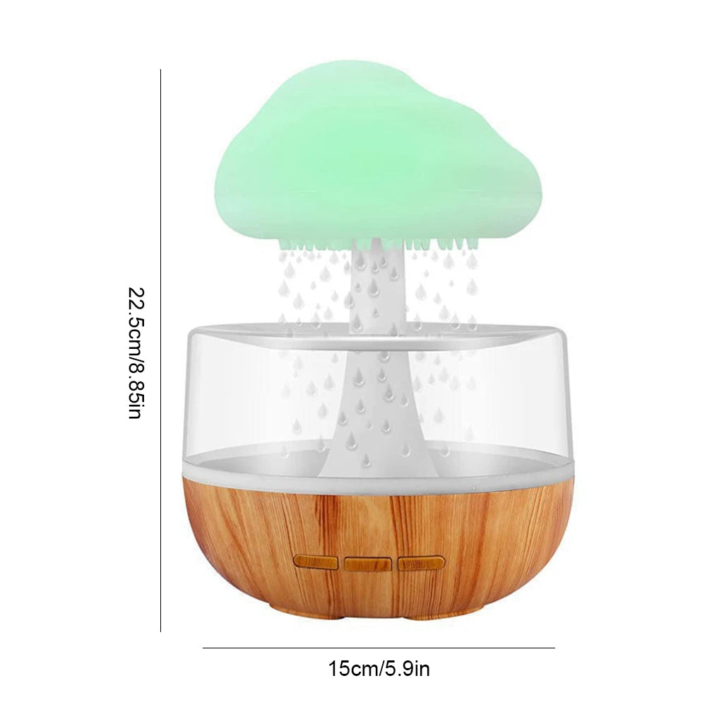300ML Aromatherapy Diffuser with 7 Changing Colors Rain Sounds for Sleeping