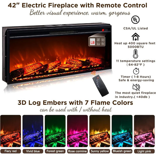 TV Stand with Fireplace