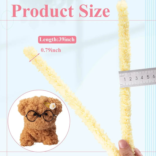 12 Pcs 39 Inches Jumbo Colorful Pipe Cleaners