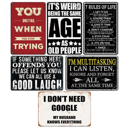 Retro Humorous Wall Art