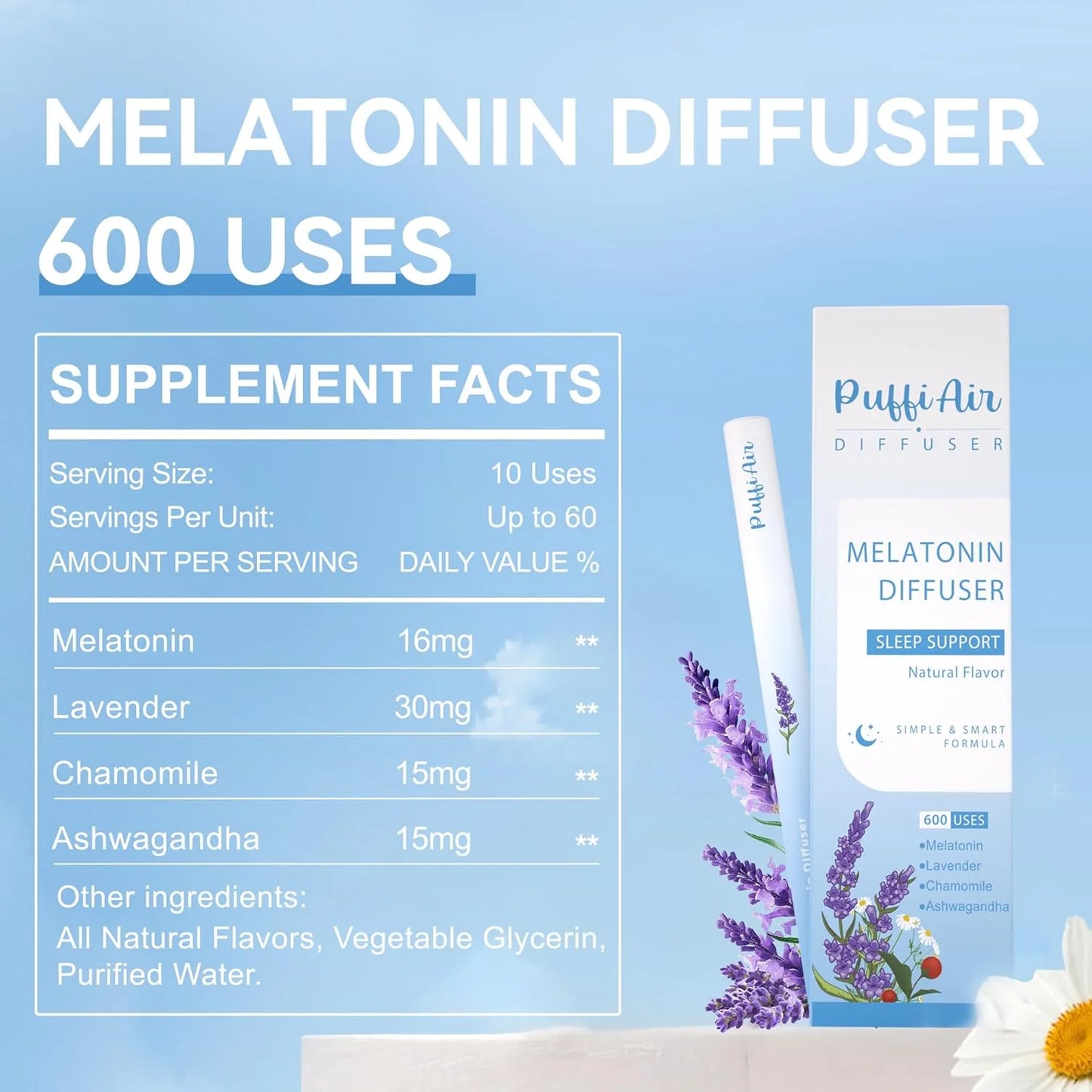 1 - pack / 2 - pack / 4 - pack Melatonin Diffuser