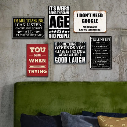 Retro Humorous Wall Art