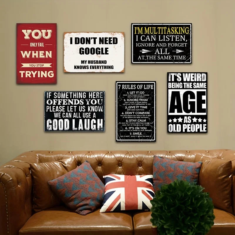 Retro Humorous Wall Art