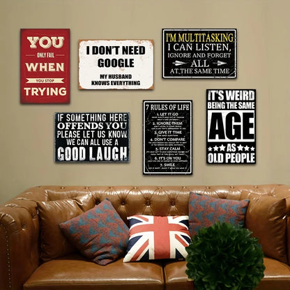 Retro Humorous Wall Art