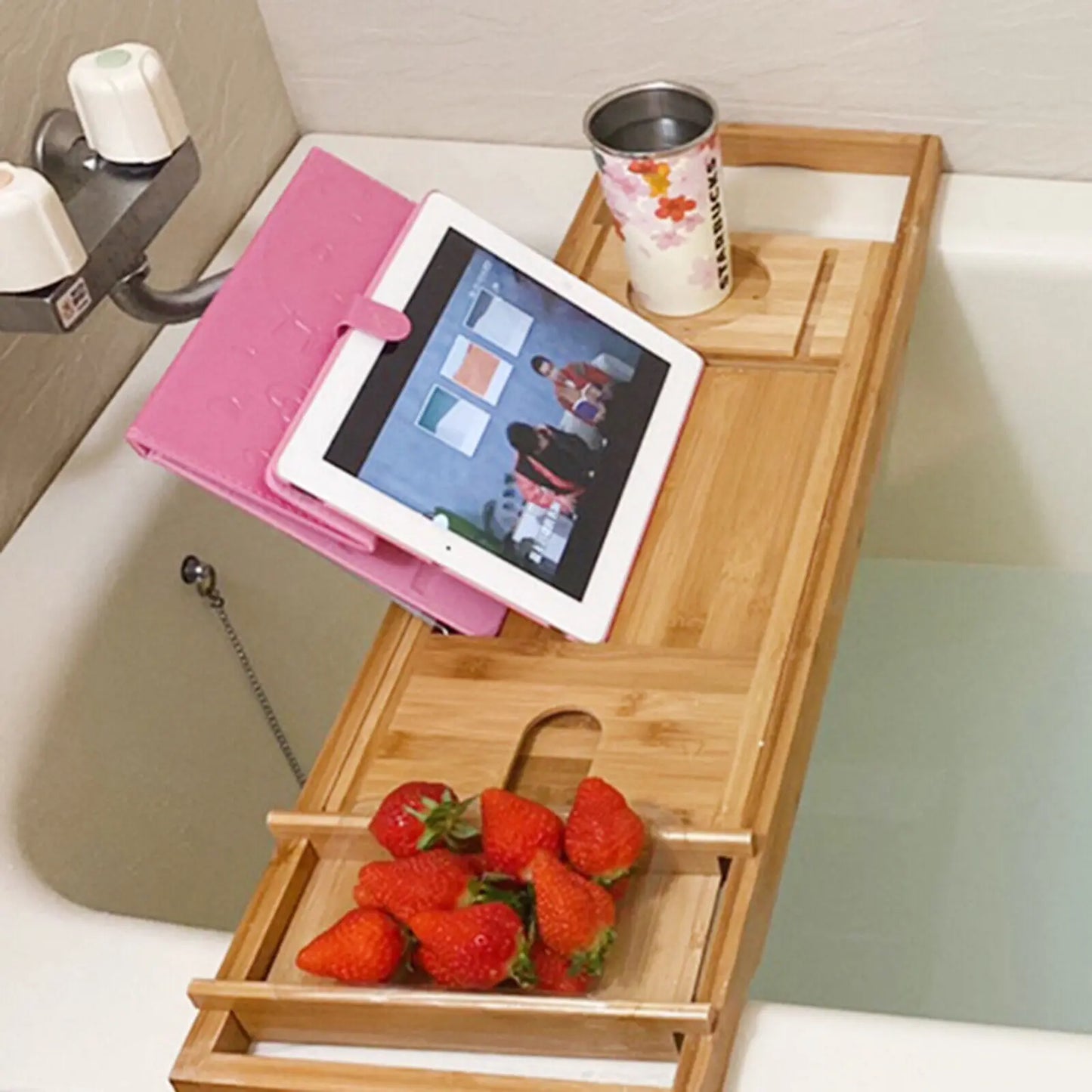 Bamboo Shelf Bath Holder