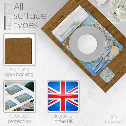 Van Gough Blue Placemats