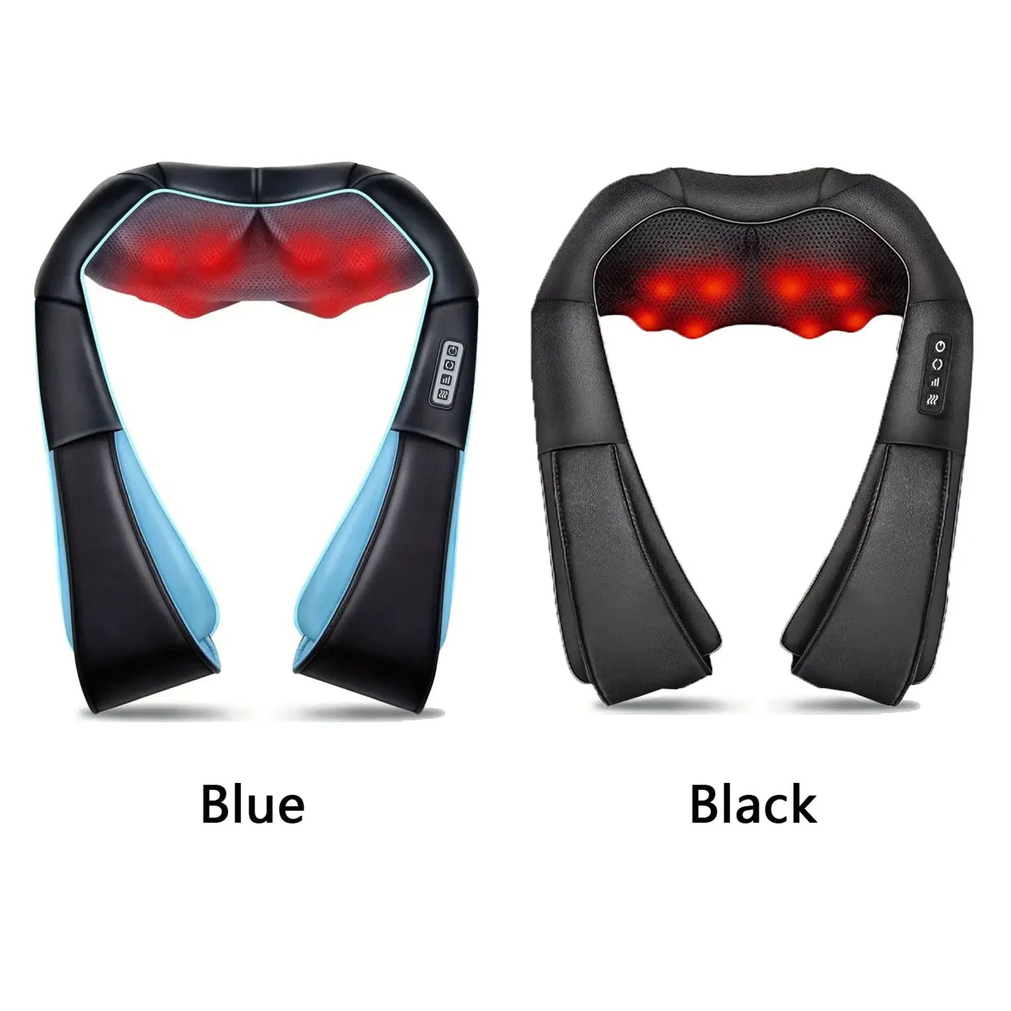 Electric heating neck and shoulder massager