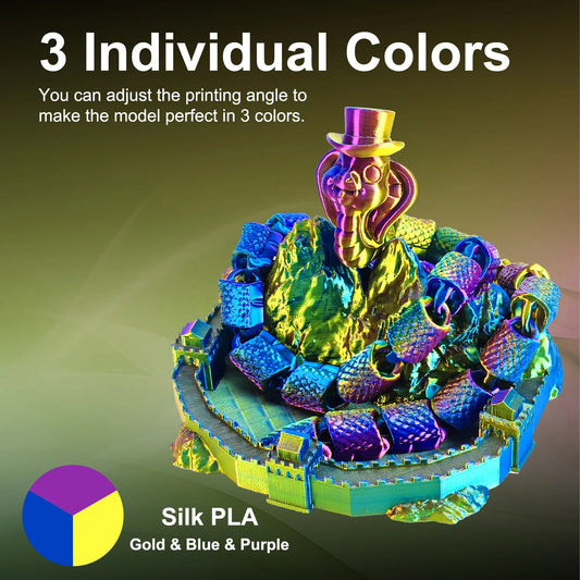 Triple Color Silk PLA Premium Filament 3D Print color filament