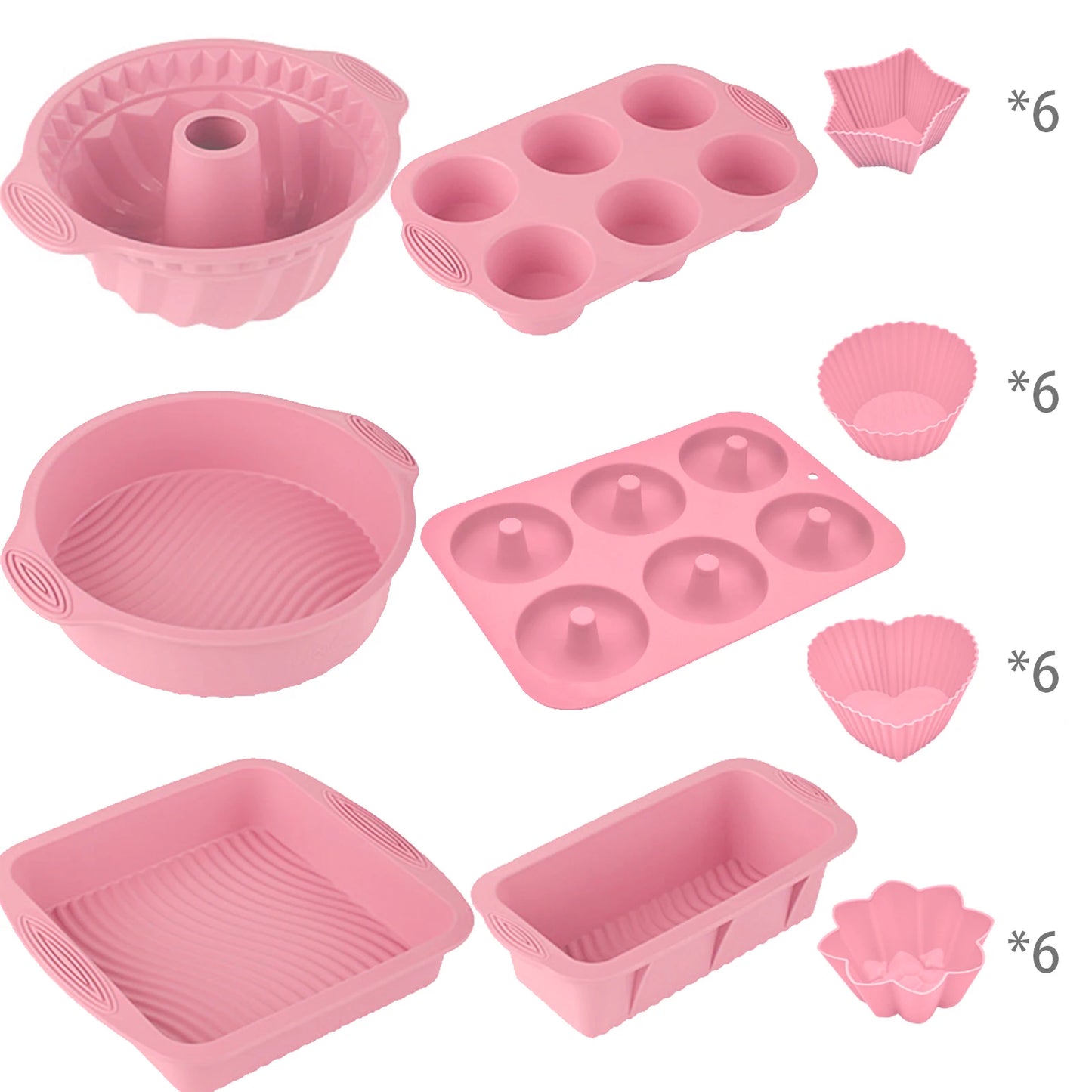 30Pcs Silicone Heat Resistant Non-Stick Kitchen Bakeware