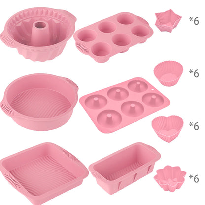 30Pcs Silicone Heat Resistant Non-Stick Kitchen Bakeware