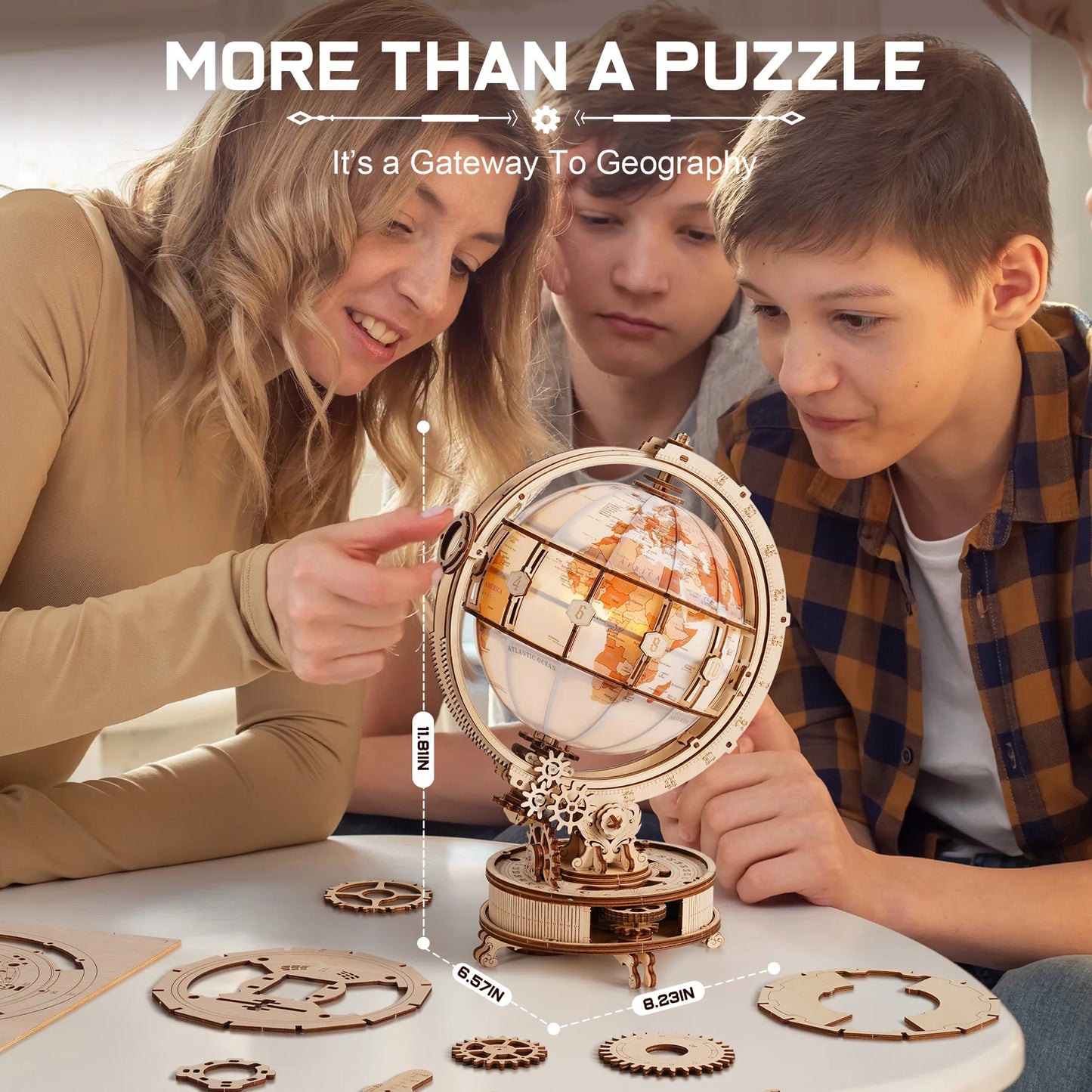 Globe 3D Wooden Puzzle
