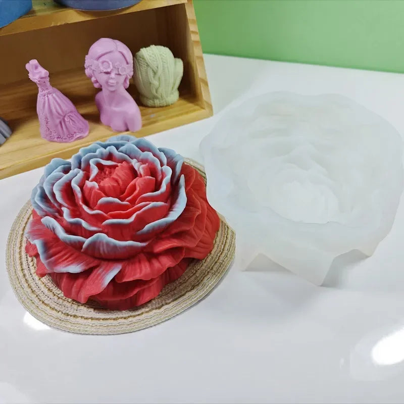 Peony Silicone Molds 3D Rose Flower