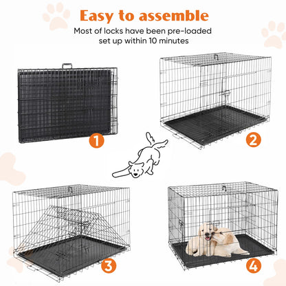 Extra Large 2 Door Pet Kennel