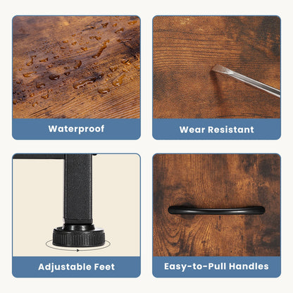 Fireplace TV Stand Dresser For Bedroom