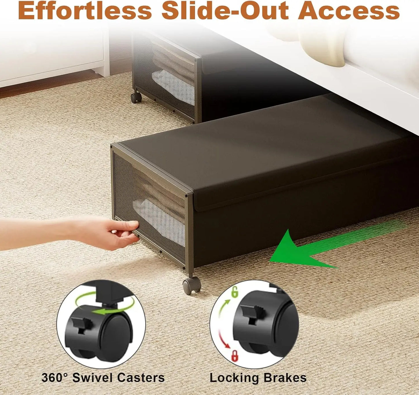 2-Pack Under-Bed Storage