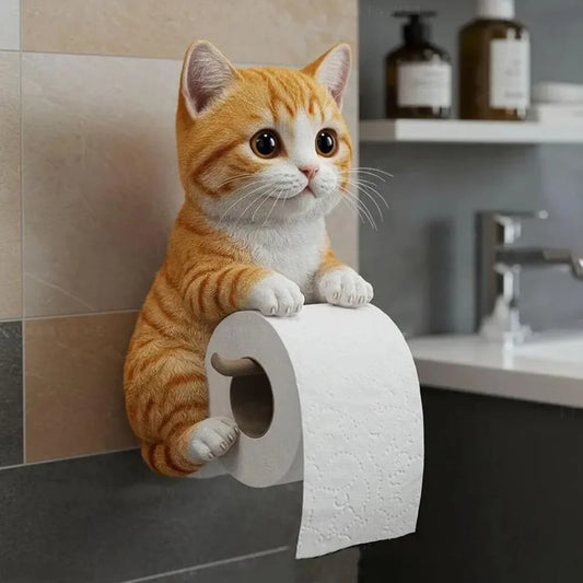 Cat Toilet Paper Holder