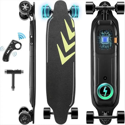 38" Electric Skateboard with Remote Control, 28 MPH Top Speed