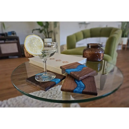 Wood Coaster Set
