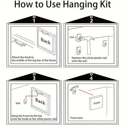 Modern abstract white floral canvas wall art