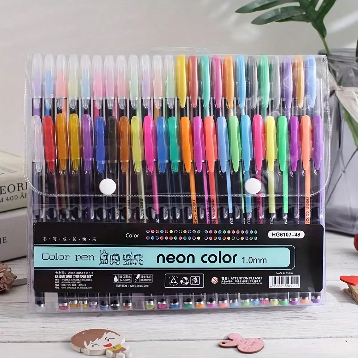 48-Color Sparkle Gel Pen Set