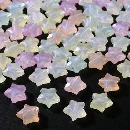 30Pcs Luminous Acrylic Beads 15mm