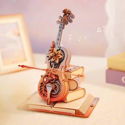 Magic Cello 3D Puzzles Wooden Music Box