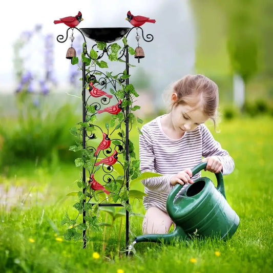 Bird Bath Garden Trellis