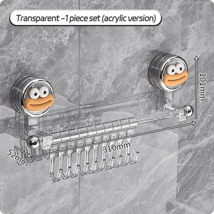 Wall Mounted Towel Bar Storage Rack