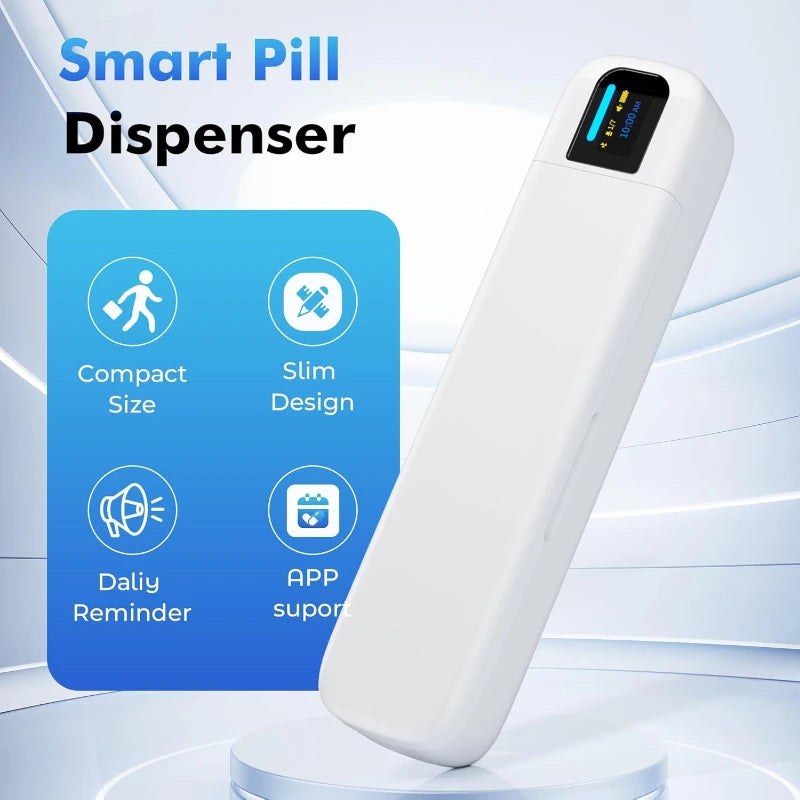 Smart Pill Dispenser with Alarm & Bluetooth