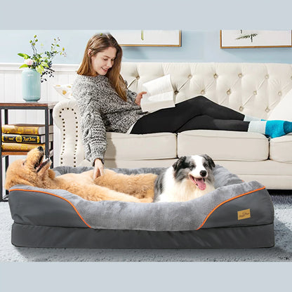Large Dog Bed Comfortable, with Removable Washable Cover