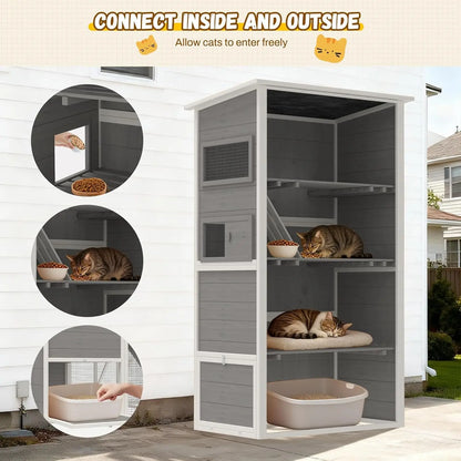 4-Tier Cat Enclosure