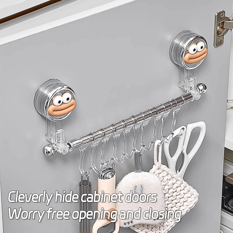 Wall Mounted Towel Bar Storage Rack