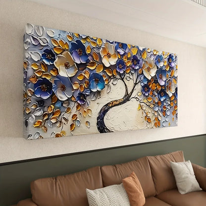 Large abstract Floral tree canvas art