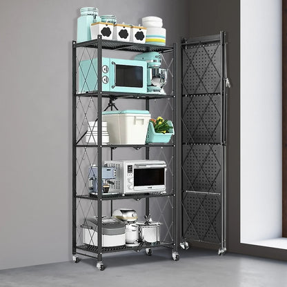 5-Tier Storage Shelving Unit with Wheels