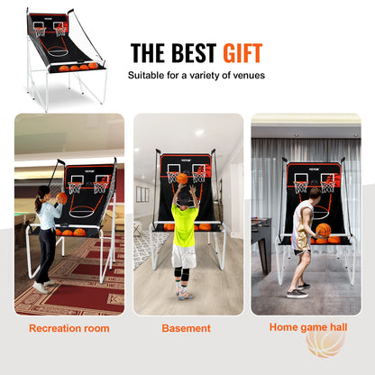 Foldable Arcade Game 2 Player Indoor Basketball Game