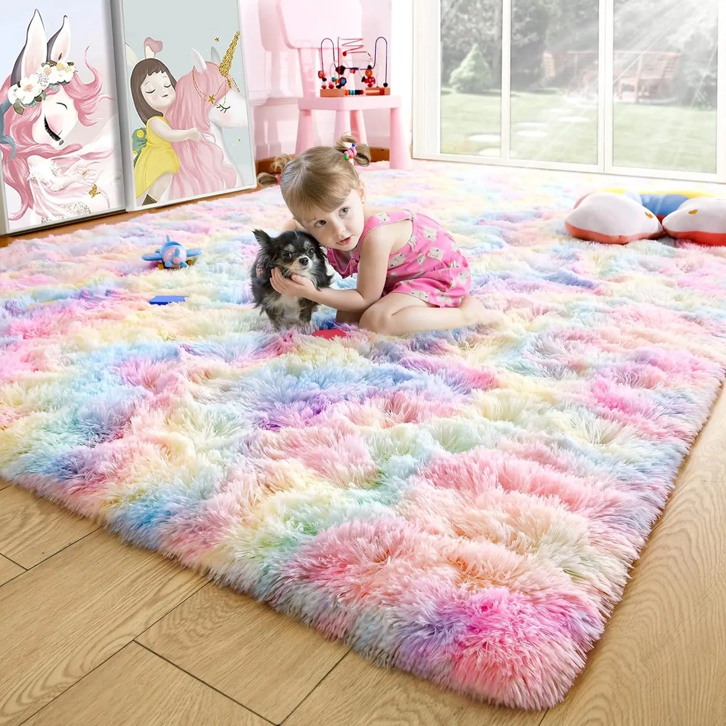 Fuzzy Area Non Slip Rugs